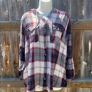 Maurice’s Sz 2 hooded flannel